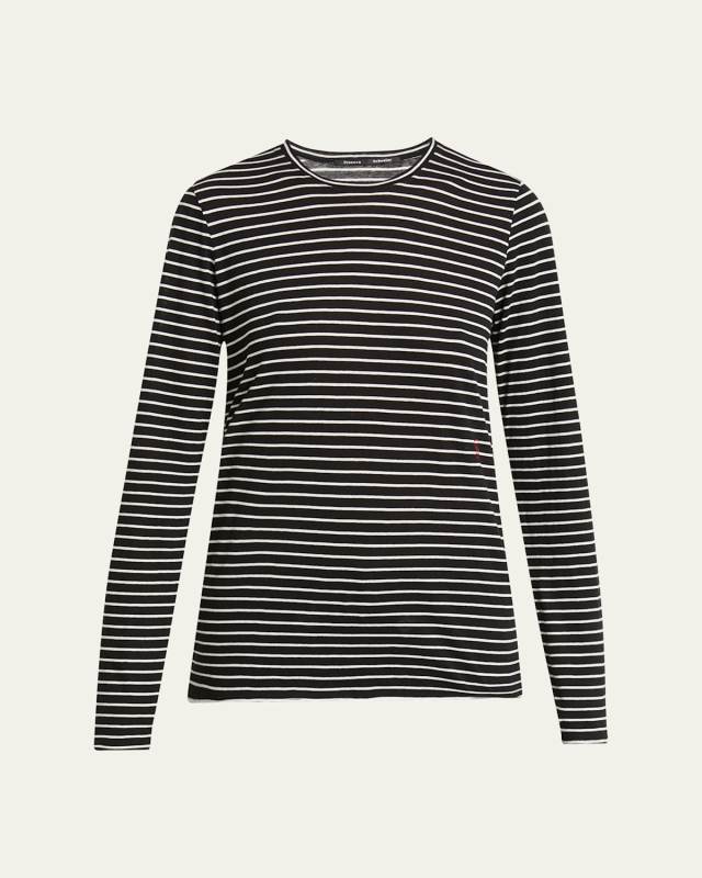 Mia Striped Jersey Long-Sleeve T-Shirt